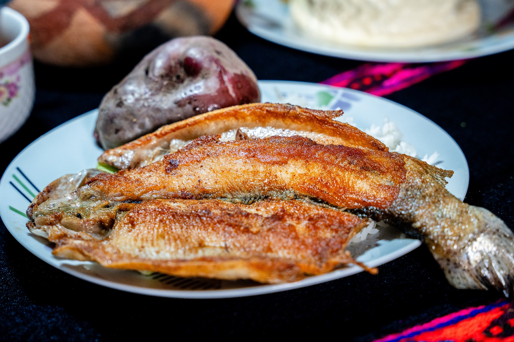 Trucha frita al estilo Pirca